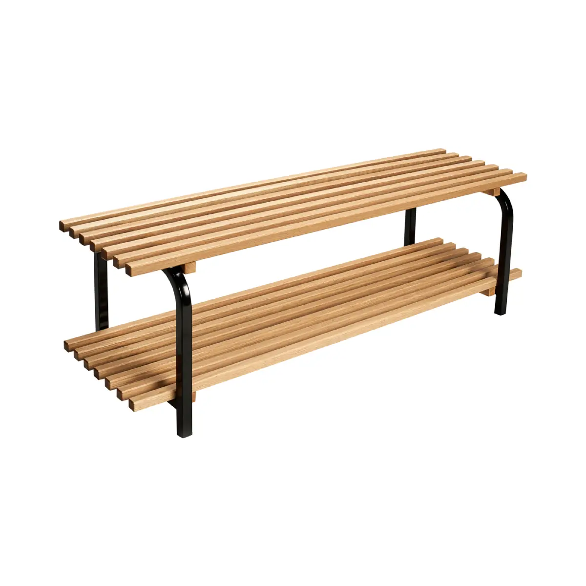 Sara Skohylle fristående 100 cm Eik Sort