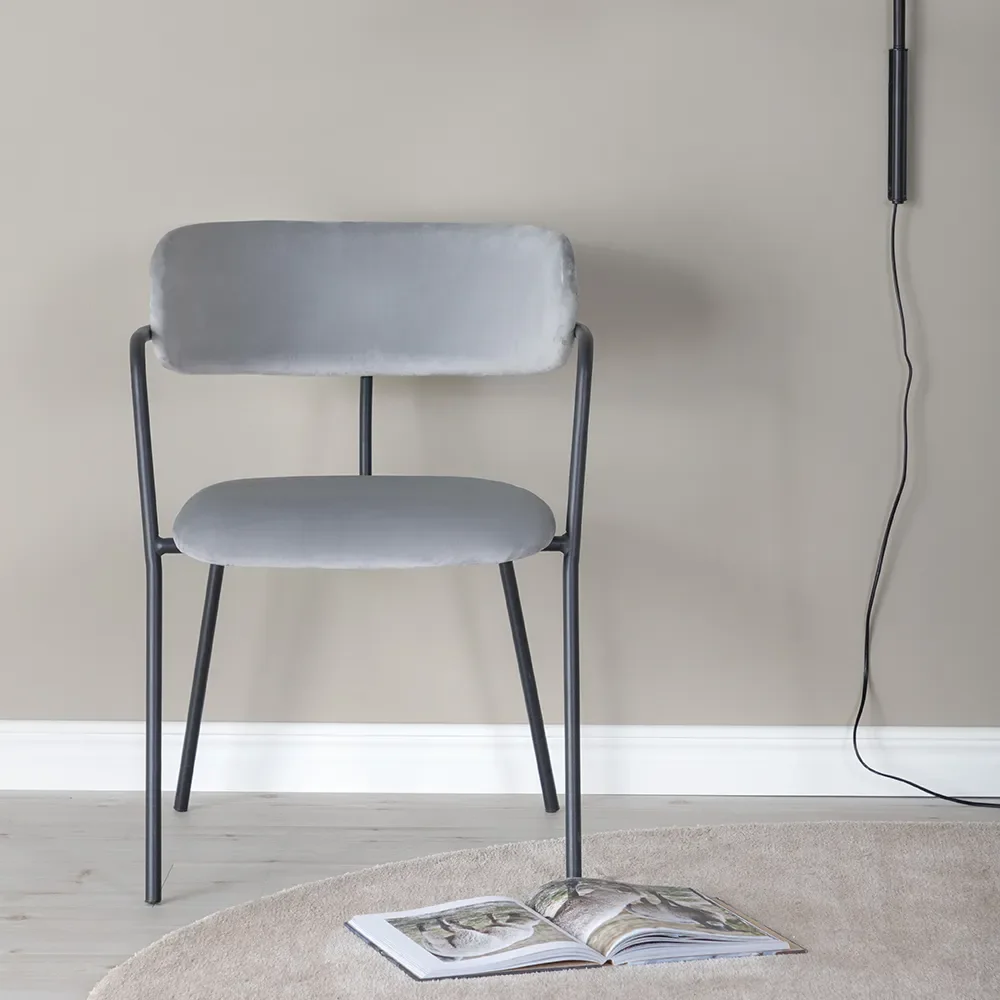 Arrow spisestol grå 2-pakning 