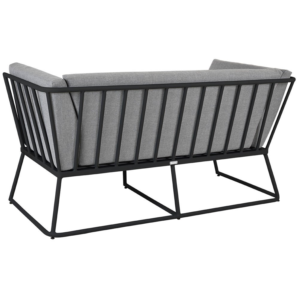 Vence 2-seters sofa svart/grå 