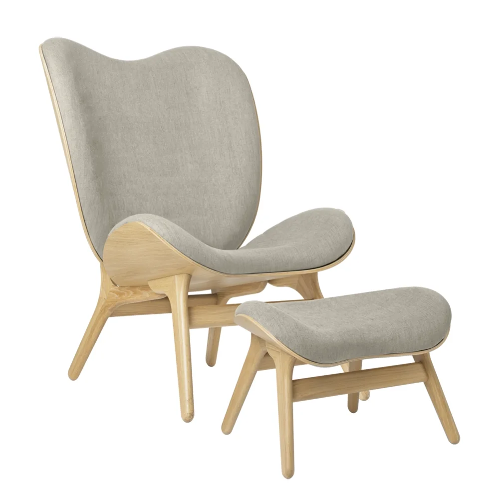 A Conversation Piece Ottoman Fotskammel Oak/White Sands