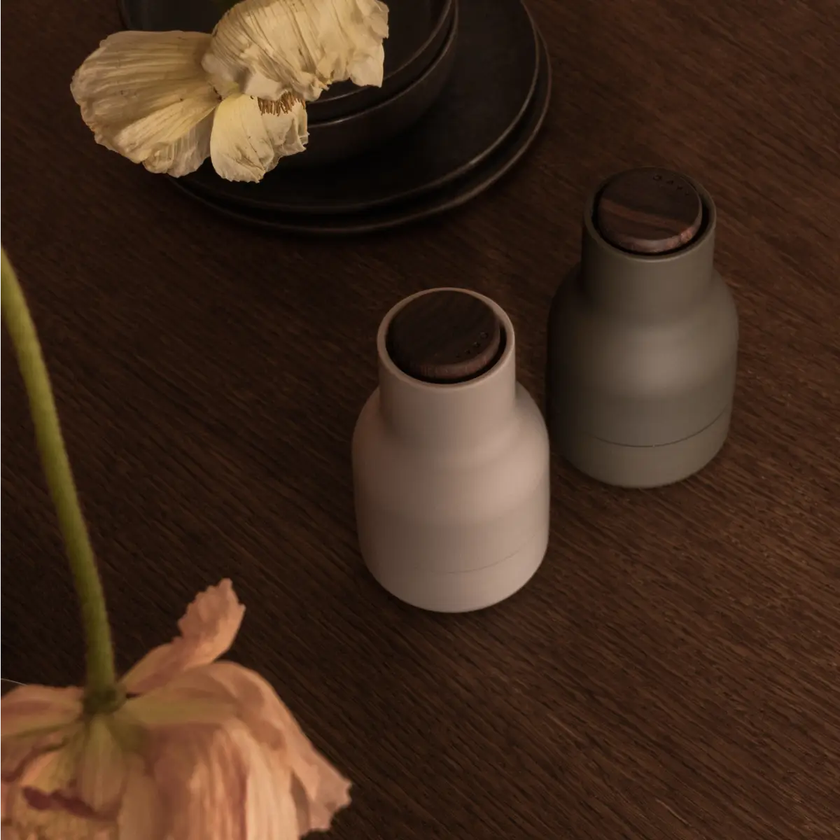 Bottle Grinder 2-pakning Liten - Jaktgrønn, Beige / Valnøtt