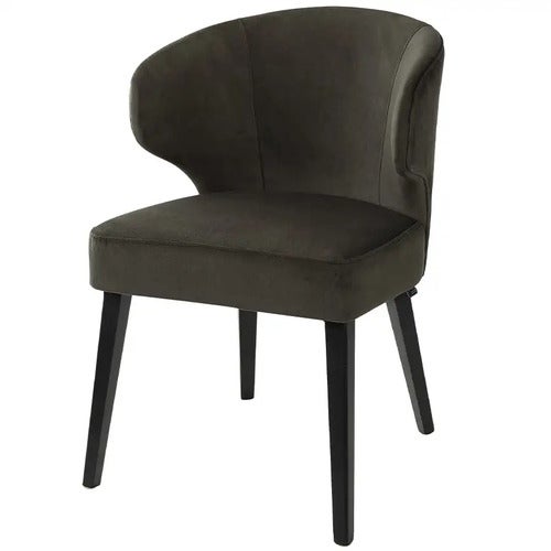 La Vella spisestol mørkebrun fløyel Artwood 