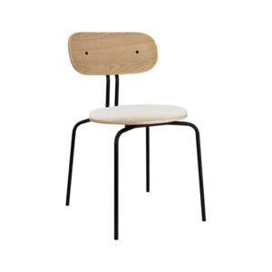 Curious spisestol eik/svart metall Teddy White
