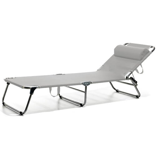 Amigo solseng hvit grå aluminium/tekstil