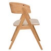 Waterton spisestol med armlener eik/beige stoff