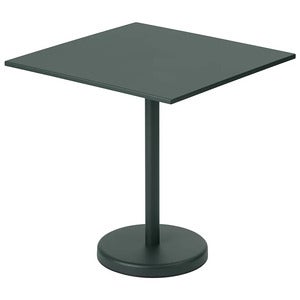 Linear Steel Bistrobord 70x70 cm Dark Green 