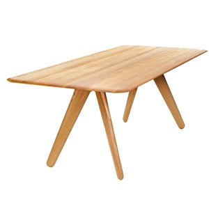 Slab spisebord 200 cm natur