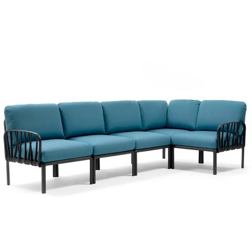 Komodo 5 hjørnesofa Anthracite - Adriatic Sunbrella