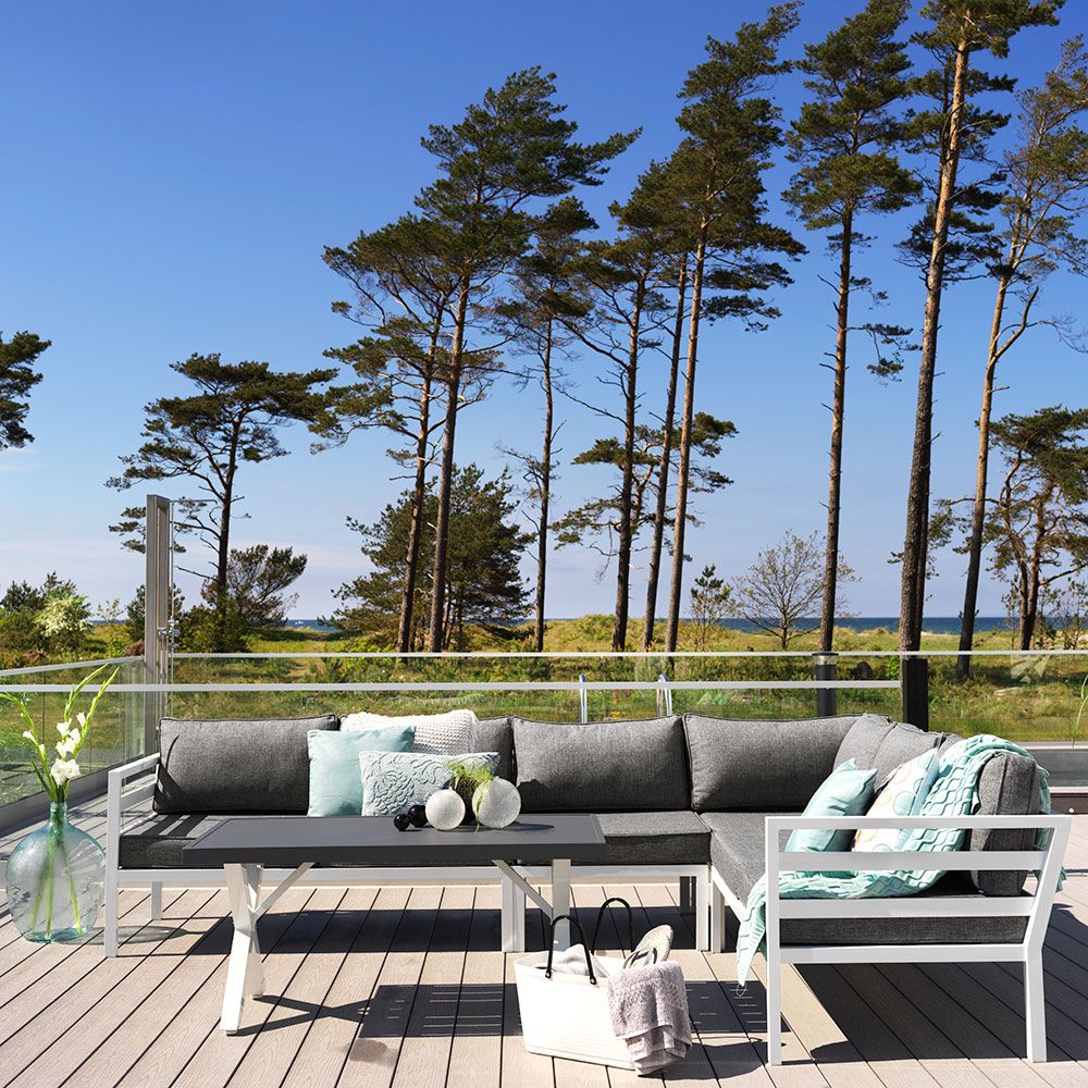 Weldon loungegruppe svart Brafab