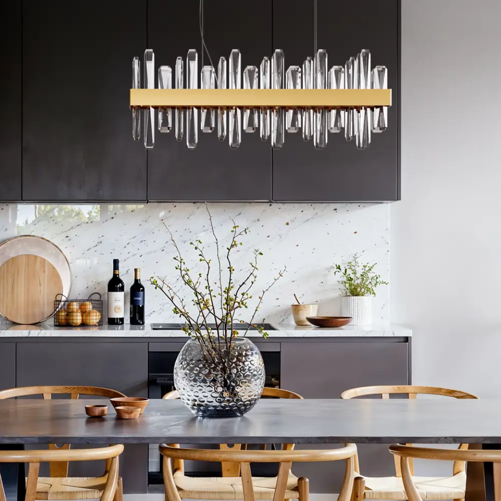 Triumph bar Taklampe L80cm messing/klar