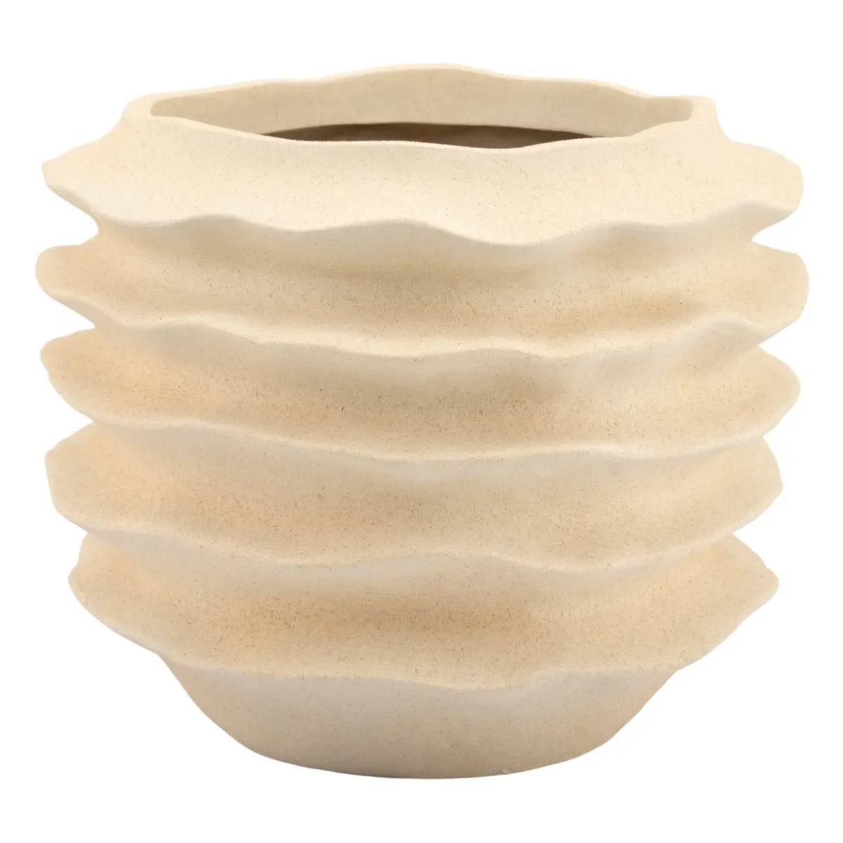 Riva large Blomsterpotte 53x53x45 cm Polyresin Hvit