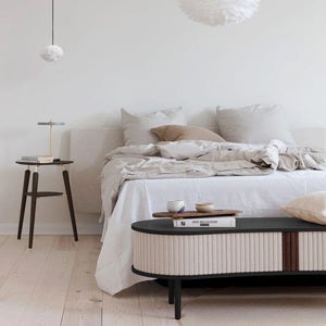 Audacious TV-stativ Svart eik/White Sands