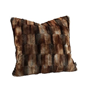 BELMONT Putetrekk Brown/Simply Greige med vevd bakside 60x40 cm