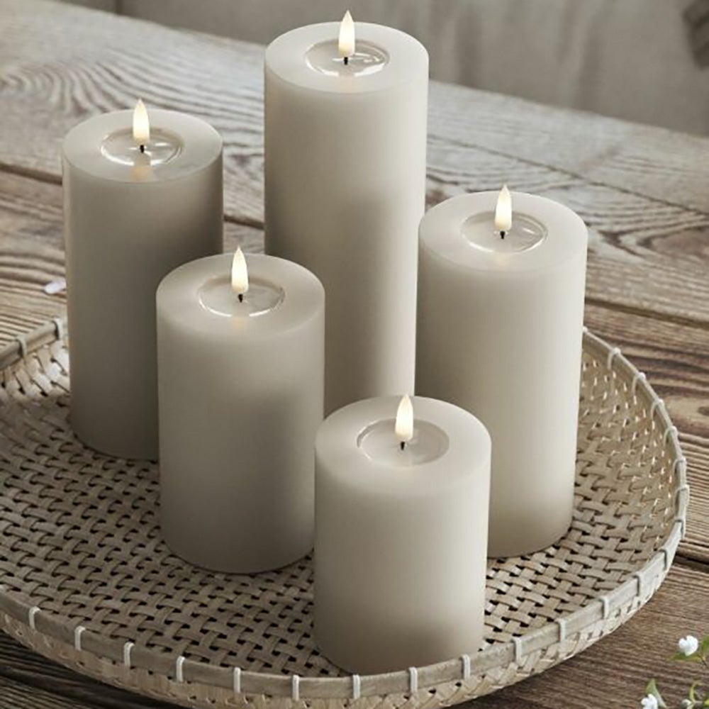  LED blokklys 7,5x15 cm sand