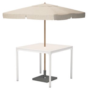 FOUR aluminiumsbord 90x90 cm vit