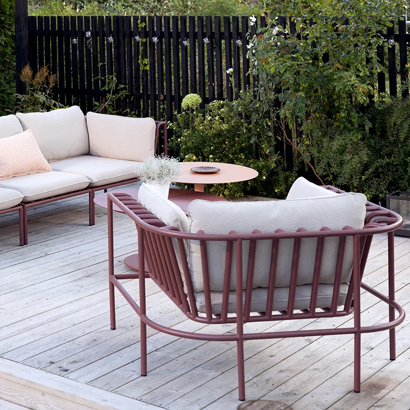 Collier lenestol  Zin red / Teddy beige