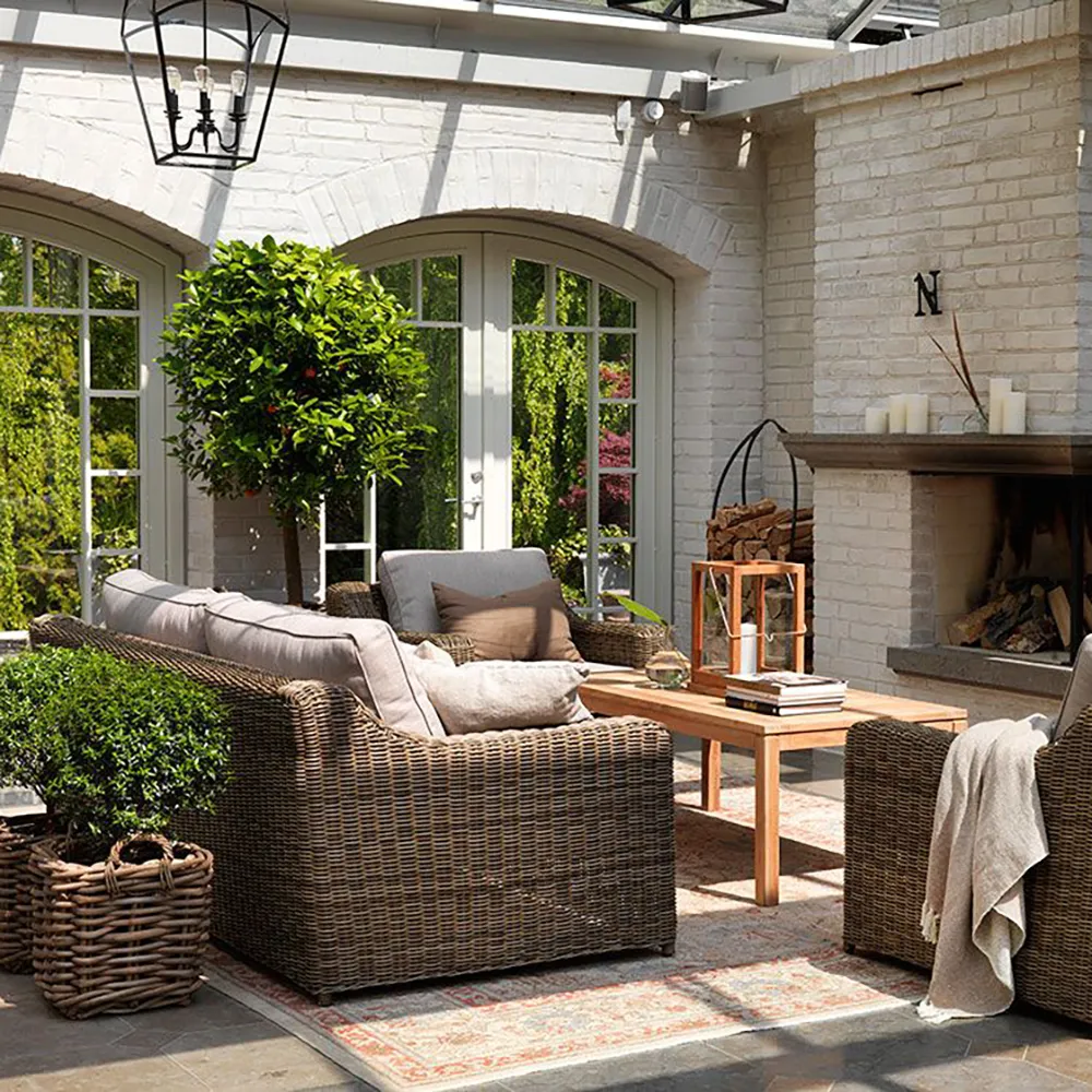 Glendon 3-seters sofa  Rustic / Beige