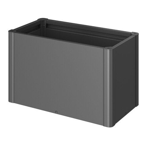 Belvedere plantebed midi størrelse 100 metallic mørkegrå Biohort