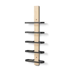 Mazzi Vinholder 5 flasker Hvitoljet eik/mattsvart stål