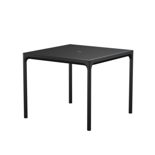 FOUR aluminiumsbord 90x90 cm sort