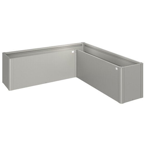 Belvedere plantebed midi størrelse l200 metallic kvartsgrå Biohort
