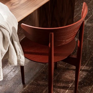 Herman Spisestol Wood - Red Brown