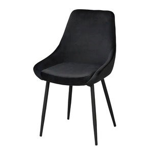Sierra spisestol svart fløyel