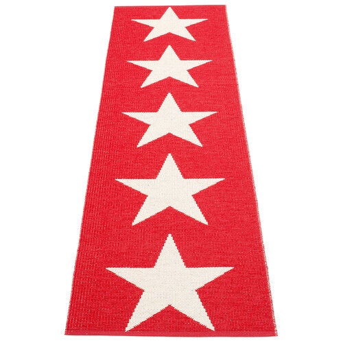 Viggo matte 70x250 cm one red / vanilla 