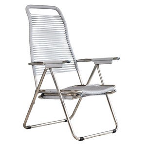 Spaghetti solstol grå aluminium