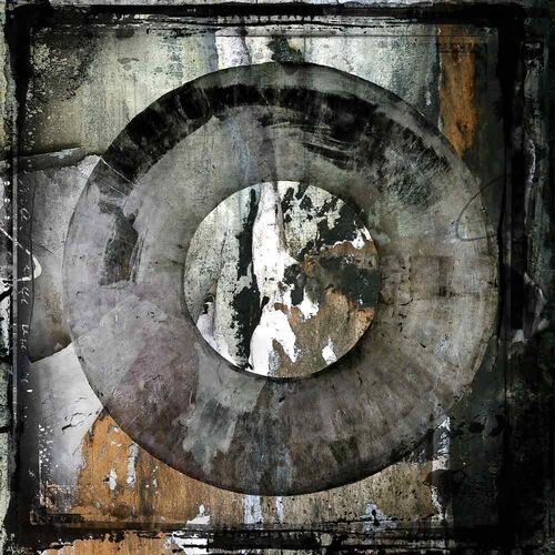 Veggdekorasjon Abstract Circle Brown 120 X 120 cm Artwood