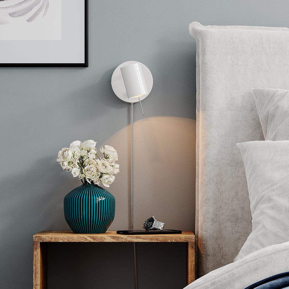 Correct vegglampe Hvit