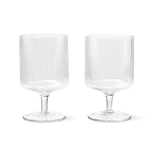 Ripple Vinglass 2-pakning - Clear