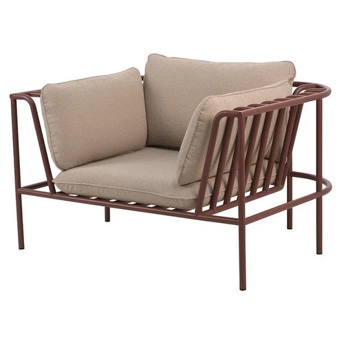 Collier lenestol  Zin red / Teddy beige