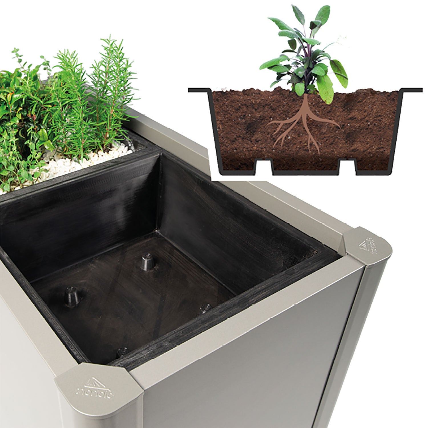 Belvedere dyrkingsinnsats plantebed 2 Biohort