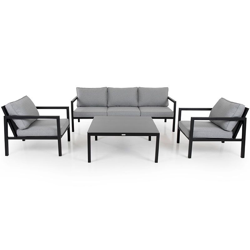 Belfort sofagruppe svart/grå Brafab