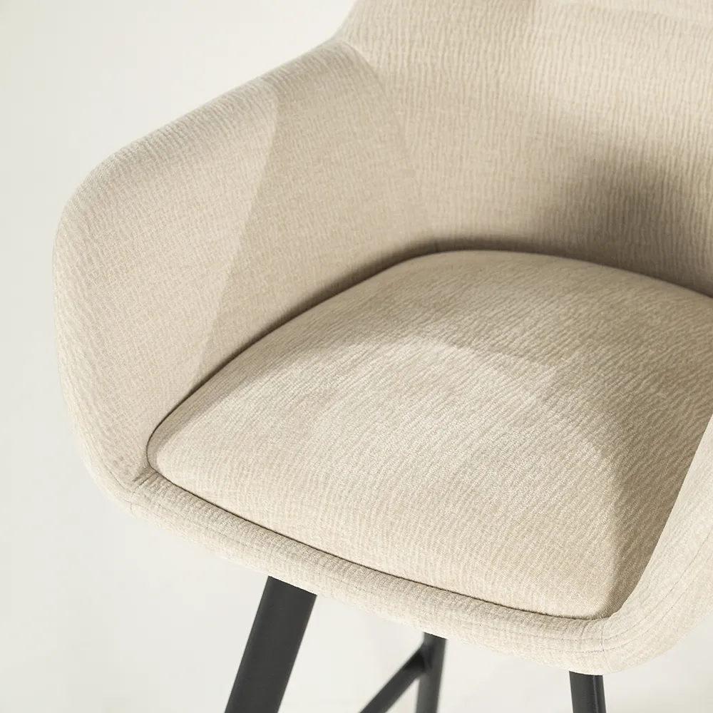 Bliss barstol med armlener - beige