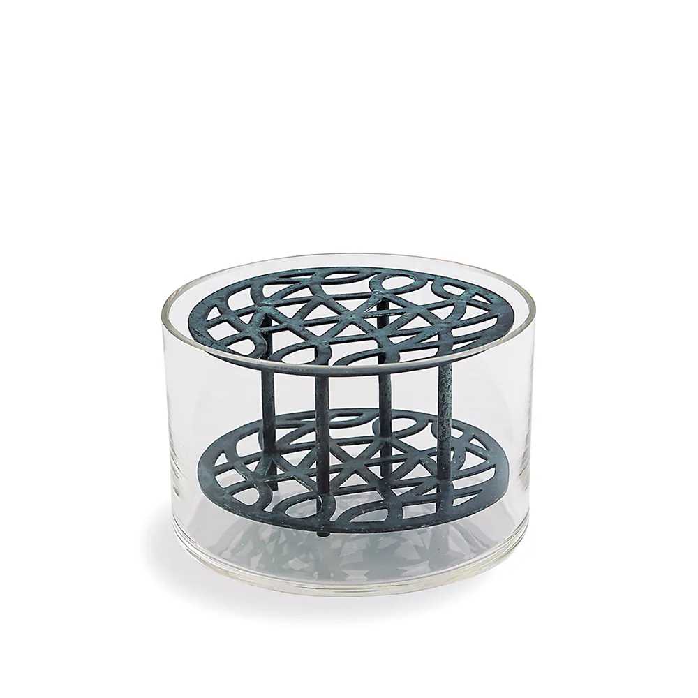 Vase Äng Small Blågrønn