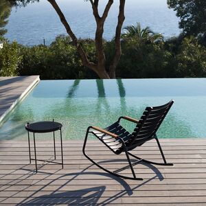 Edge sidebord 76 cm grønt/svart stål