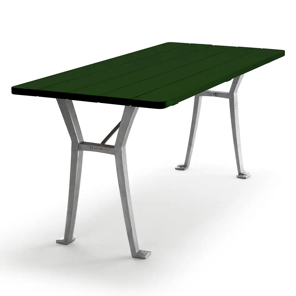 Lessebo Table / g:natur / b:grønn lakk. for Byarum