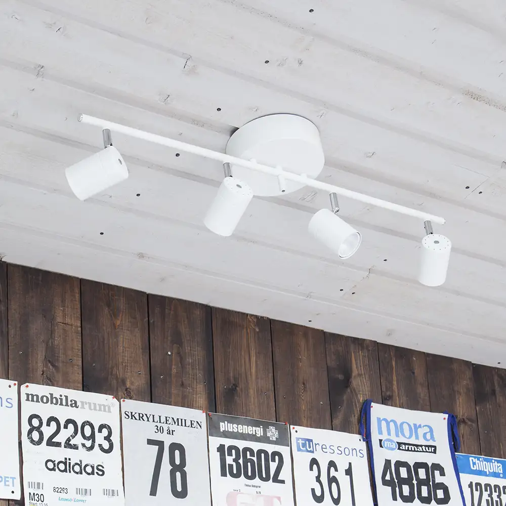 Correct takskinne 4-spots Hvit by Rydéns | 