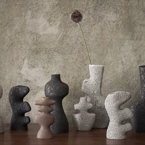 Yara Vase - Medium - Grey Pumice