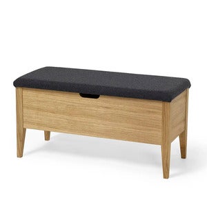 Klinte Benk 90 cm eik med ullstoff