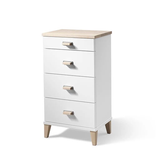 Malva Kommode H76 B40 cmHvitlakkert/Hvitoljet eik