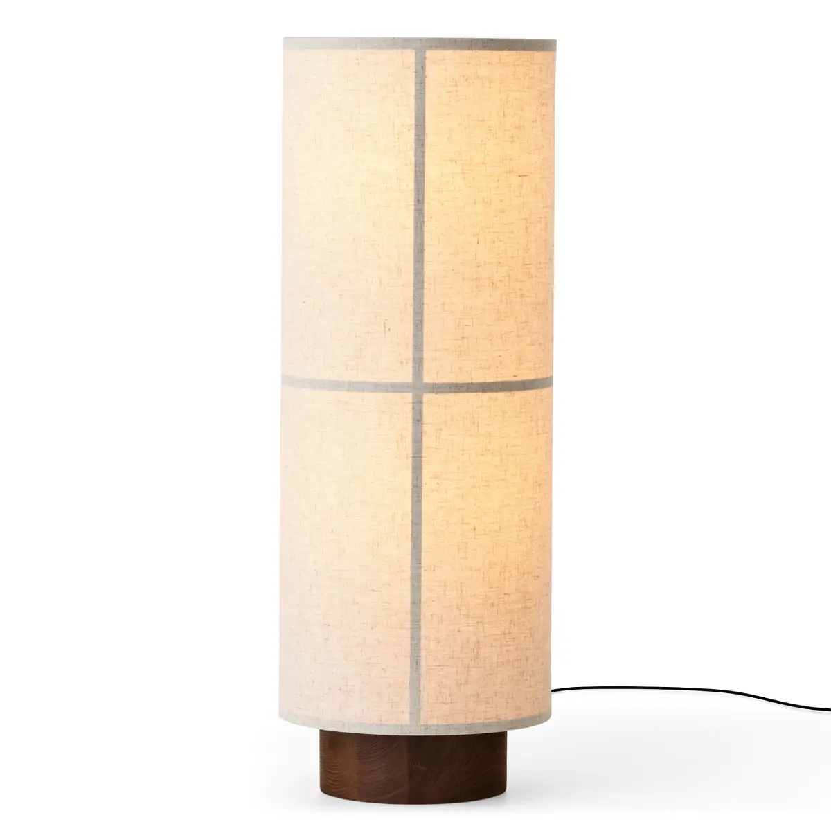 Hashira Gulvlampe Ø30 Raw - Audo Copenhagen - Stue - Design - Stoff / Tekstil - Med skjerm