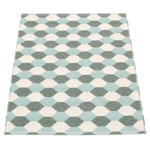 Dana matte 70x100 cm army / pale turquoise / vanilla 