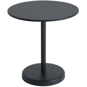 Linear Steel Bistrobord Ø70 cm Anthracite Black 