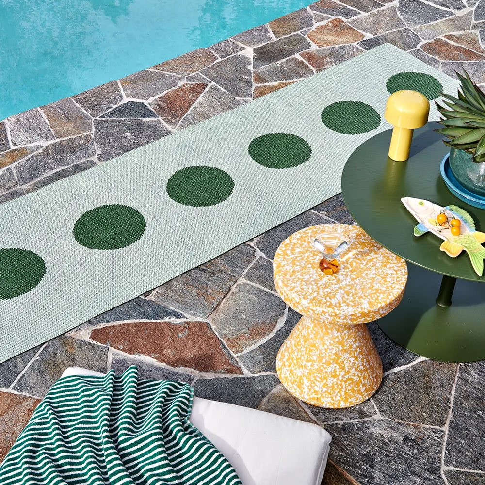 Vera Pop teppe Leaf/Misty Mint 70 x 280cm