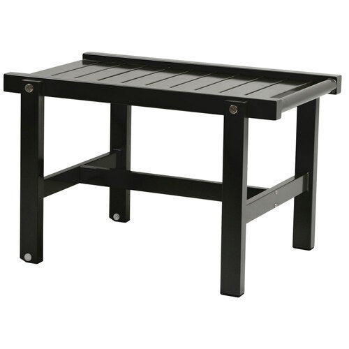 Rullebord med hjul aluminium sort 