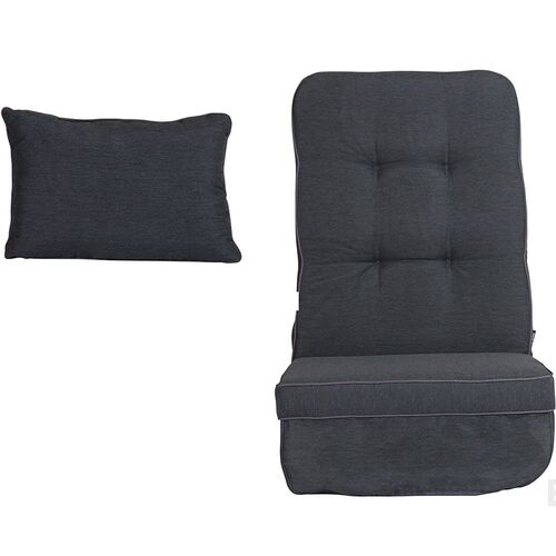Hengekøyeputer med høy rygg, antracittgrå 