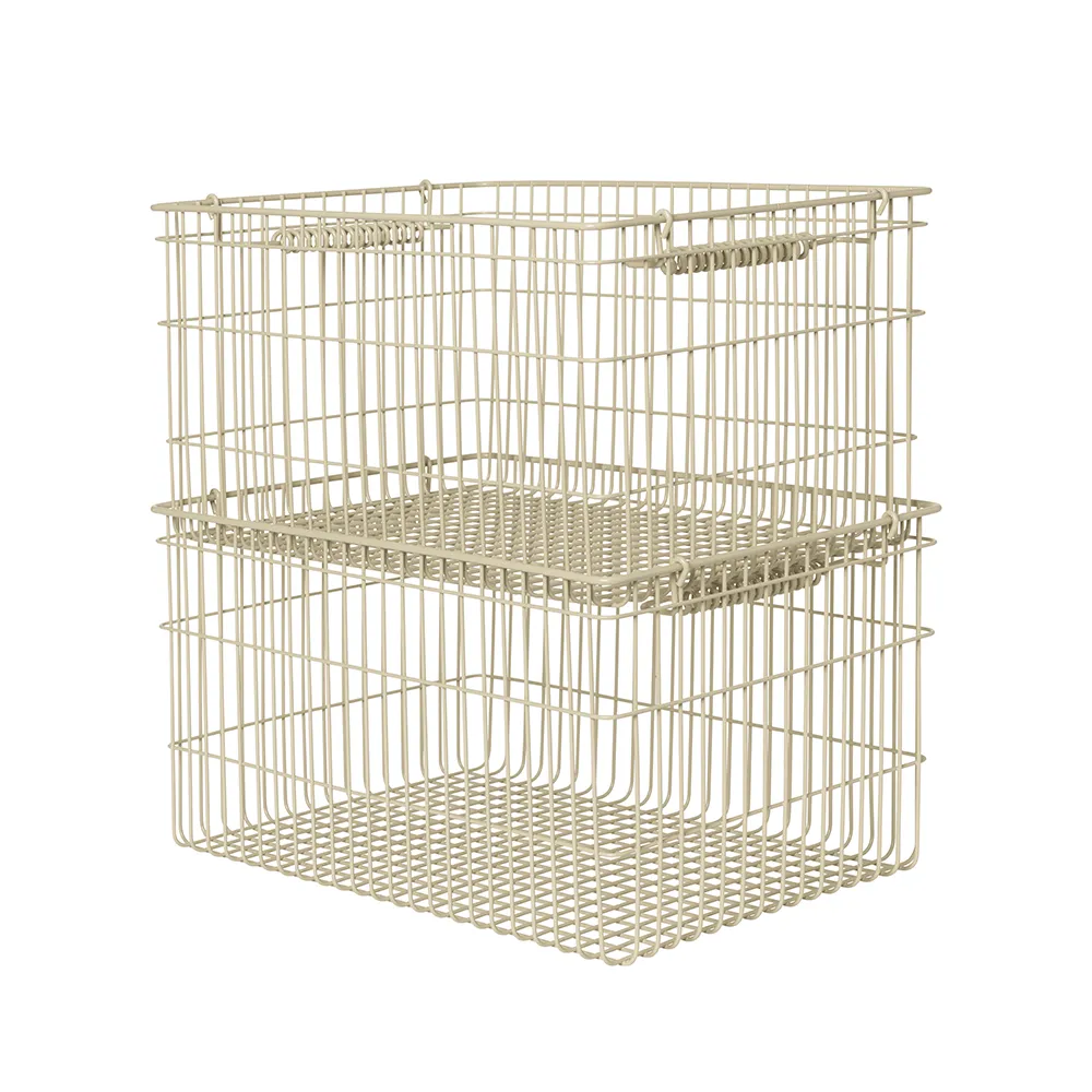 Cala Nettkurv 2-pakk - Cashmere